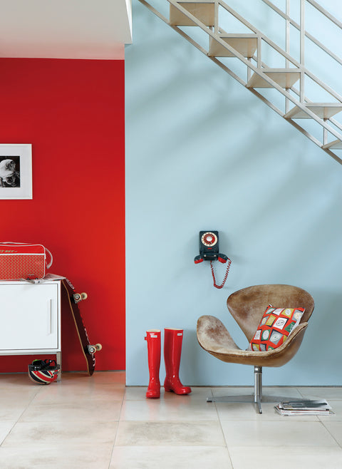 Peinture Rouge et Rose